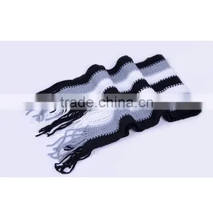 Cheap Simple 6color Choice Stripe Design Spandex Material Knit Fashion Men Winter Cheap Scarf Hijab thumbnail-2