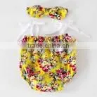 ShiJ Baby Bodysuit Cotton Floral Print Toddler Girls Set thumbnail-5