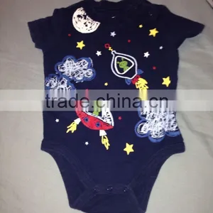 Baby Boy Bodysuits Universe Rocket Cotton thumbnail-1