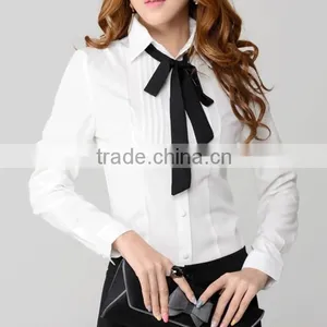 White Shirts Ofr Women's Professional Fashion Shirts Slim Fit Lady Blouses thumbnail-1
