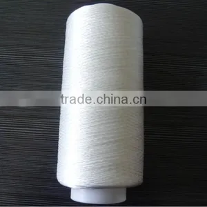 420D/3 H.T High Tenacity Continuous Filament Polyester Sewing Thread Raw White thumbnail-1