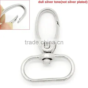 Silver Tone Hook Lobster Swivel Clasps Trigger Clips Snap For Key Ring ,20PCs,8seasons thumbnail-1