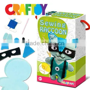 OEM Teaching Material Make Your Own Sewing Animal Raccoon thumbnail-3
