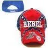 Customized 100% Cotton Red 3D Embroidered Baseball Caps With Metal Closure thumbnail-1
