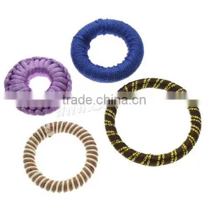 New Mixed Colors Woven Linking Rings With Donut Shape thumbnail-1