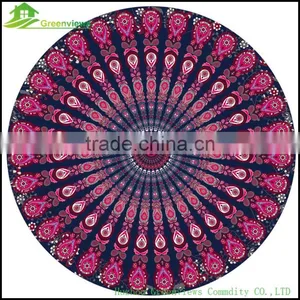 Wholesale Photo Printed Microfiber Round Beach Towel Round Towel 150 cm Round Bath Towel thumbnail-5