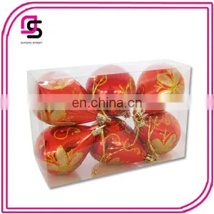 Plastic Christmas Ball ,Christmas Tree Ball,Christmas Hang-painted Ball Water-drop Ball6/S thumbnail-2