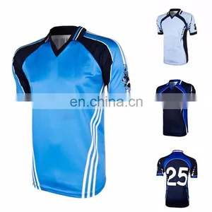 High Quality Wholesale Cheap Polyester Custom Sublimated Blank Rugby Jersey for Team thumbnail-3