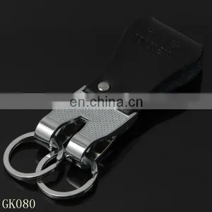 Genuine Leather Belt Key Chain With Keyring-GK080 thumbnail-2