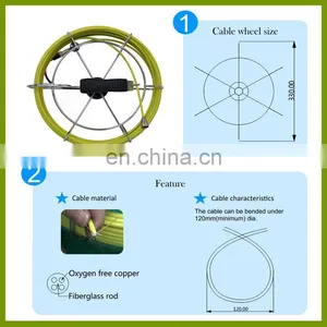 23mm Underwater Pipe Inspection Camera With 20m to 100m Cable TEC-Z710DM thumbnail-3