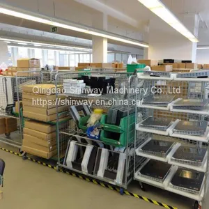 Warehouse Storage Folding Metal Trolley With Wheels thumbnail-2