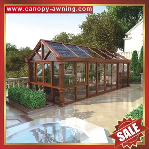Outdoor Garden Glass Transparent Alu Aluminum Aluminium Alloy Sunroom Sun House Cabin Shed Kits China thumbnail-2