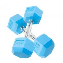 Wholesale Colorful 12LB Rubber Dumbbell thumbnail-1