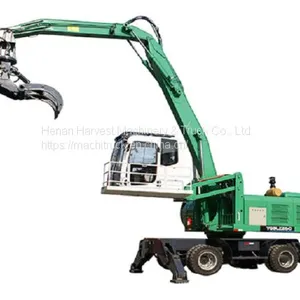 China 26 Ton 1.0cbm Hydraulic Tyre Grapple Excavator Grab Wood Machine thumbnail-2
