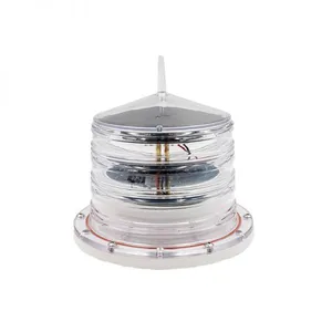 Automatically ON/OFF White Color Light Source and Base Solar LED Buoy Light thumbnail-1