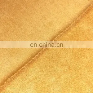 Customized Weft Knitted Suede Garment Fabric Four Ways Stretch Brushed Suede Fabric thumbnail-4