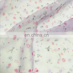 Custom Print Soft 100% Polyester Chiffon Fabric For Dress thumbnail-1