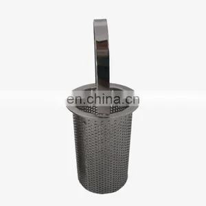 Basket Type Hydraulic Oil Stainless Steel Wire Mesh Strainer Filter thumbnail-4