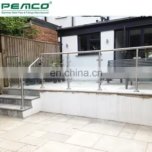Factory Direct Sale Stand Mounted Balcony Design Stainless Steel Railing thumbnail-6