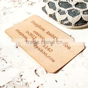 Custom Made Logo and Painted Color Wooden Business Card,wood Name Card thumbnail-4