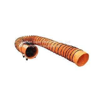 Portable Ventilator With a Stand Orange Portable Blower Portable Explosion Proof Fan Industrial Exhaust Fan thumbnail-1