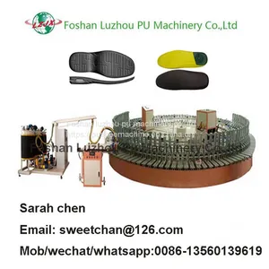 Sandals and Slippers Sole Making Machine Lady pu Shoe Production Machine thumbnail-1