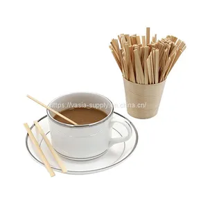 Stirrer Coffee Wholesale Made In China Disposable Bamboo Wood Stirrer Coffee Eco Friendly AB Grade Various Sizes Material Birch Wood thumbnail-1