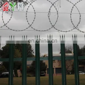 Euro Style Wrought Iron Palisade Fence Panel thumbnail-3