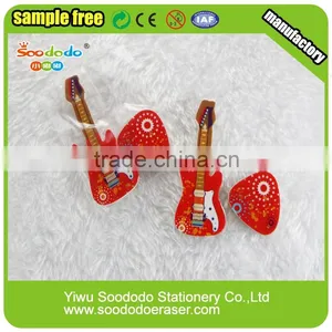 3D Guitar Shape Musical Rubber Eraser thumbnail-5