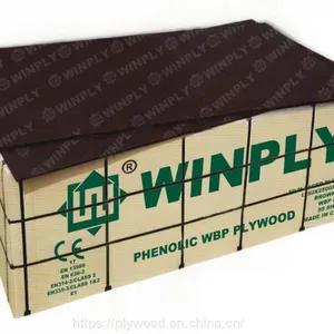 Contraplacado Maritimo Film Faced Plywood 1250*2500*21mm Phenolic WBP Glue Poplar Hardwood Birch Core thumbnail-1