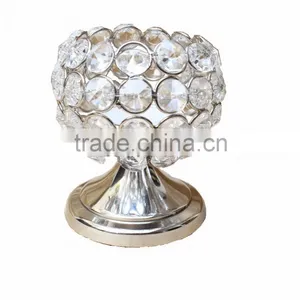 Candelabra Centerpieces Wedding / Crystal Candelabra / Candle Votive / Beaded Candelabra thumbnail-1