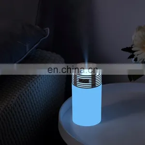 300ml Rechargeable Ultrasonic Cool Mist Fogger Humidity Control Mini Usb Air Humidifier With Led Light thumbnail-3