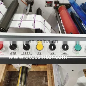 UTS320H High Speed Narrow Web Automatic Medicine Wine Label Cutting Machine, Blank Barcode Sticker Slitter Rewinder thumbnail-5