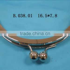Beautiful Large Ball Kiss Lock Round Shape Metal Glue in Frame Hinge Machine thumbnail-1