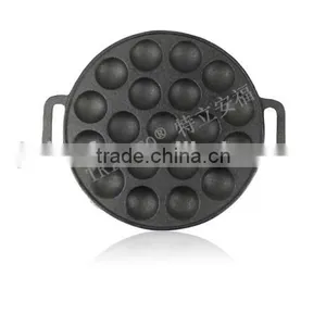 TRIONFO 19 Holes Cast Iron Double Ears Takoyaki Pan thumbnail-3