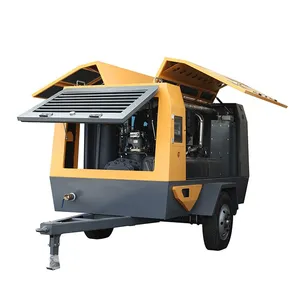 185 Cfm Mobile Diesel Engine Screw Air Compressor for Mining Sand Blasting thumbnail-3