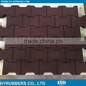Rubber Garage Floor Tiles Interlock Dog Bone Type thumbnail-1