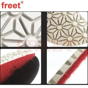 4-Inch Flexible Polishing Pads 3-Step Process for Stone Finishing thumbnail-3