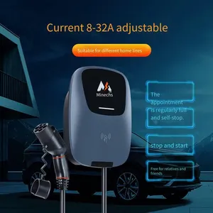 Minaichi 7kw ac Home Charging Pile for New Energy Electric Vehicles, Supporting 4g Remote Reservation and Card-swiping Start/stop thumbnail-2