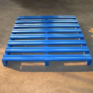 Wood Surface Steel Pallet With Anti-Slip Coating for Industrial Use thumbnail-1