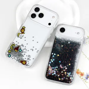Custom Phone Case for IPhone 13 14 15 16 17 Pro Max Liquid Quicksand Mobile Back Cover thumbnail-4