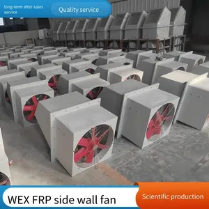 Dwex Low-noise Side Wall Exhaust Fan, Wall-mounted, Frp Square Anti-corrosion Axial Flow Fan thumbnail-1
