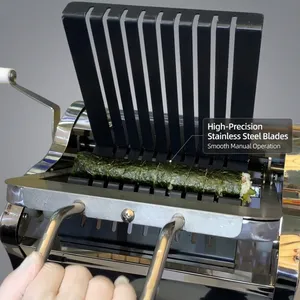 Máquina cortadora de rollos de sushi manual compacta QD-JC90, cortador de maki duradero para pedidos a domicilio de sushi y pequeños negocios de catering thumbnail-1