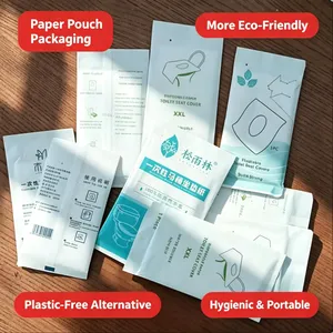 1/16 Fold Public Restroom Toilet Seat Covers Paper, 16 Fold Wood Pulp Paper,hospital thumbnail-2