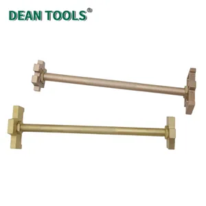 Non-Sparking Double Head Drum Wrench 350mm, 70x70mm/95x70mm Ends, Beryllium Copper Alloy, Anti-Spark Safety Tool thumbnail-1
