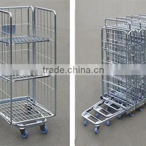 Industrial Wire Mesh Roll Container Trolley thumbnail-4