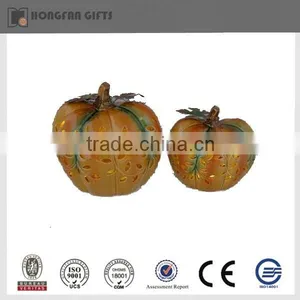 Cute LED Harvest Festival Ceramic Pumpkin Light thumbnail-1