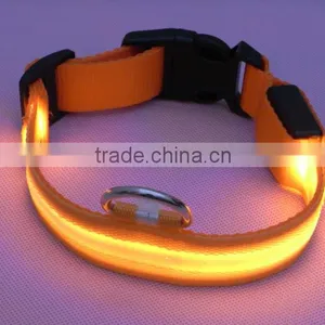 2.5cm Mesh Structure Led Bright Pet Collars for Dogs, 4 Sizes 6 Colors Support Mixed Wholesale thumbnail-3