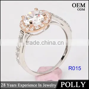 New Arriving Fashion Women Rings Solid14K Gold Jewelry AAAAA CZ thumbnail-2