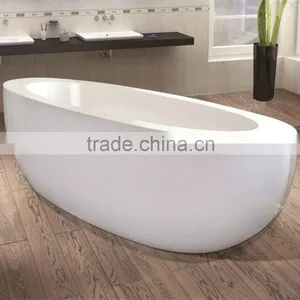 Modern Design Small Sizes Oval Shaped Outdoor Bathtub thumbnail-4